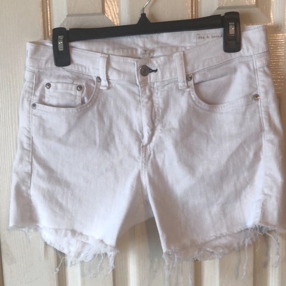 Rag & Bone white denim shorts - Picture 3 of 6